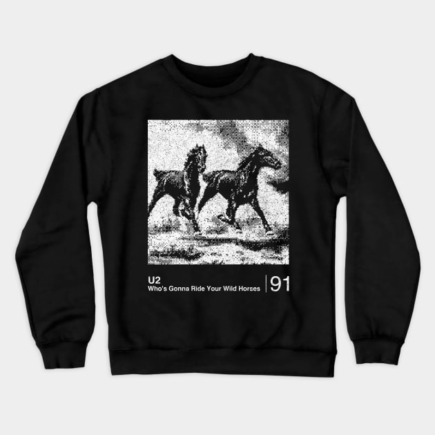 U2 / Minimalist Graphic Design Fan Artwork Crewneck Sweatshirt by saudade